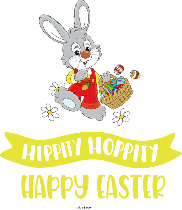 Free Holidays Easter Bunny Easter Egg Bunny Hop For Easter Clipart Transparent Background