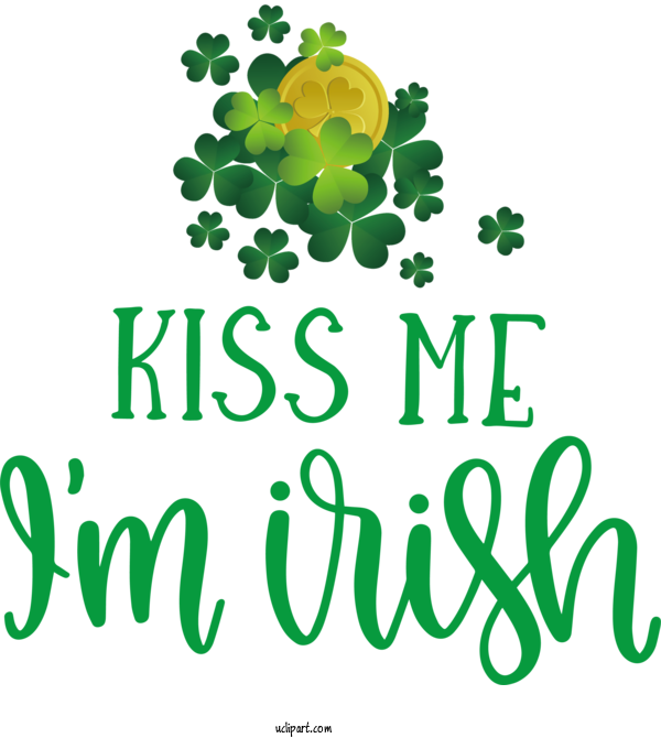 Free Holidays Leaf Logo For Saint Patricks Day Clipart Transparent Background