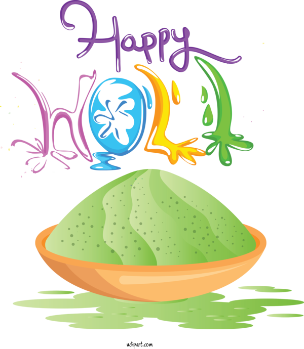 Free Holidays Holi Design Logo For Holi Clipart Transparent Background