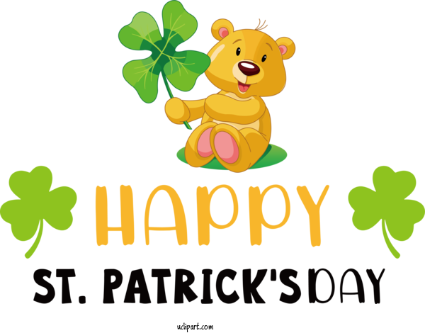 Free Holidays Saint Patrick's Day  National ShamrockFest For Saint Patricks Day Clipart Transparent Background