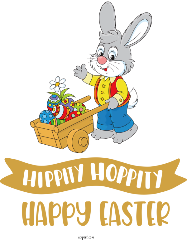 Free Holidays Easter Bunny Rabbit Transparency For Easter Clipart Transparent Background