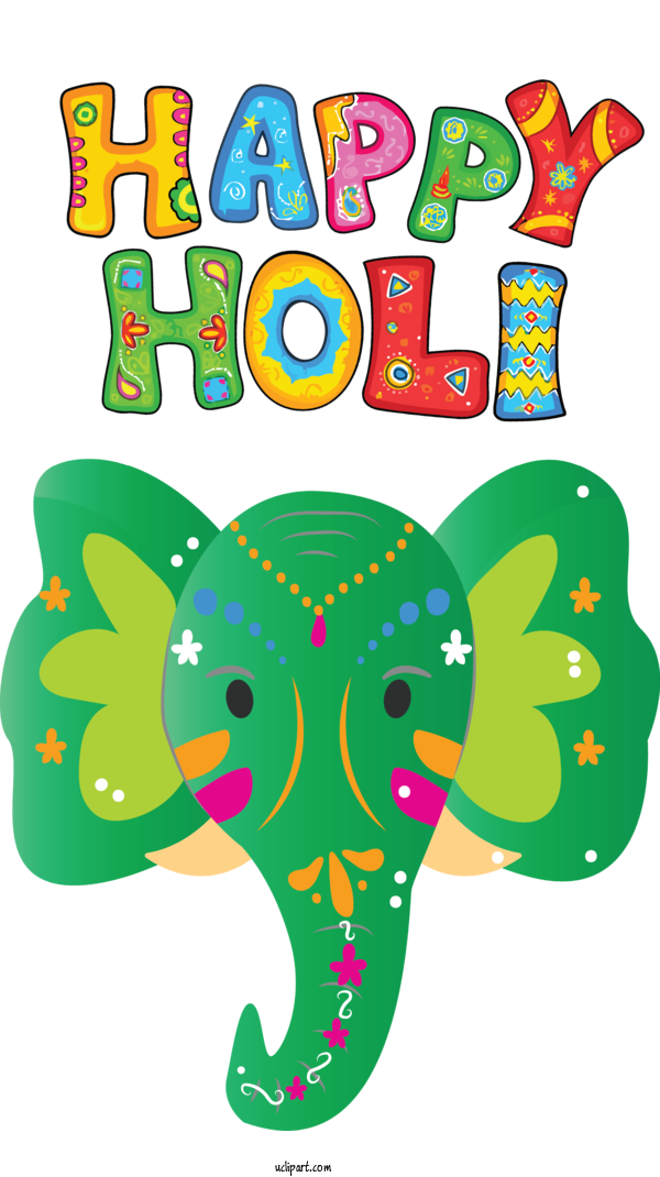 Free Holidays Green Symbol Meter For Holi Clipart Transparent Background