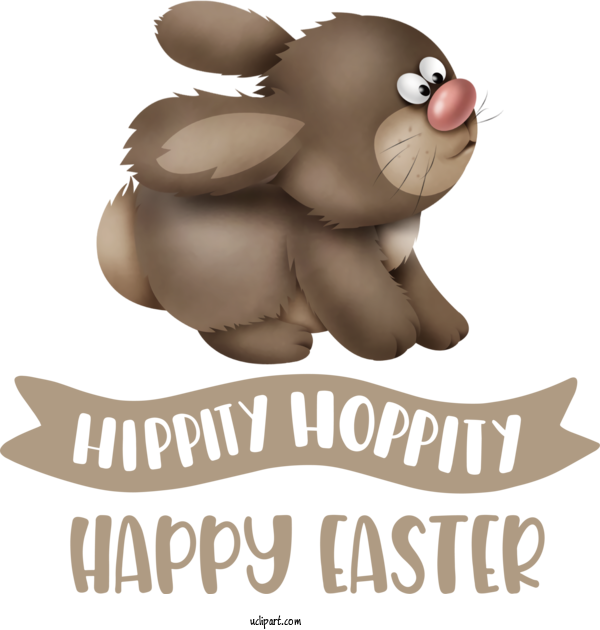 Free Holidays Cartoon Dog Snout For Easter Clipart Transparent Background