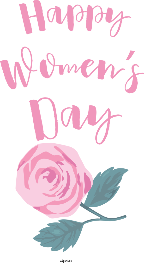 Free Holidays Floral Design Rose Family Design For International Women's Day Clipart Transparent Background