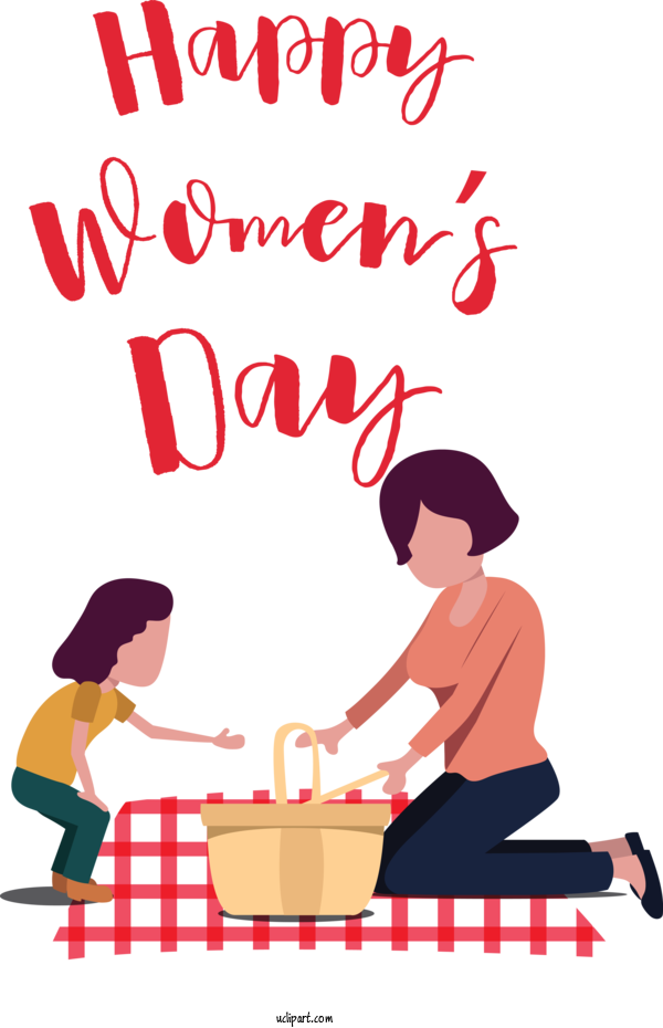 Free Holidays Line Art Logo Cartoon For International Women's Day Clipart Transparent Background