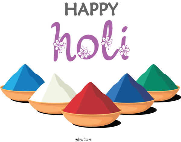 Free Holidays Cone Meter Design For Holi Clipart Transparent Background