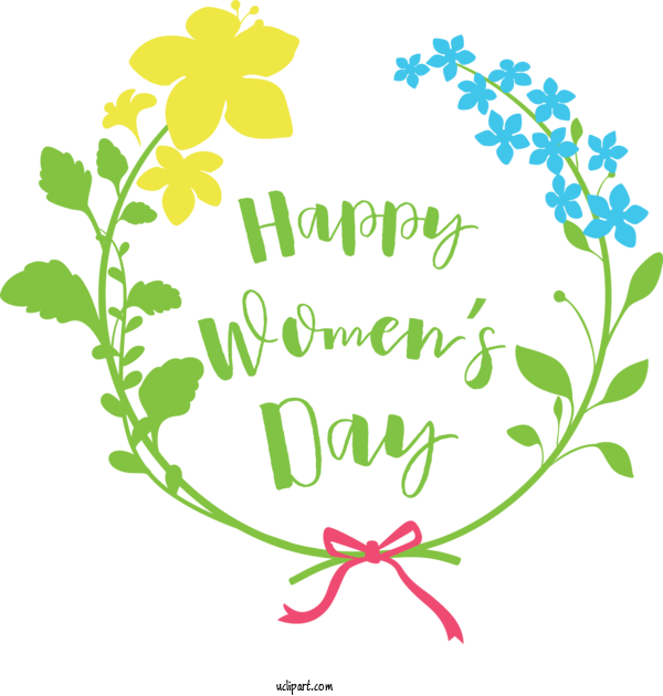 Free Holidays Floral Design  Design For International Women's Day Clipart Transparent Background