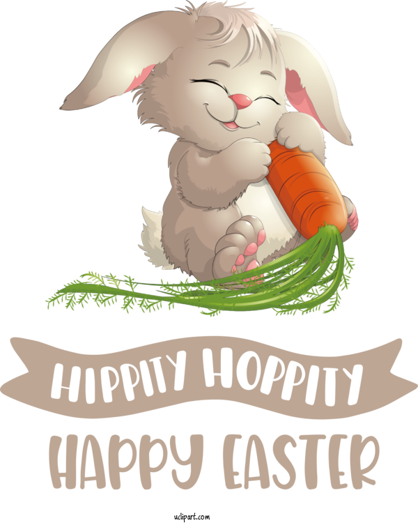 Free Holidays Hare Easter Bunny Cat For Easter Clipart Transparent Background