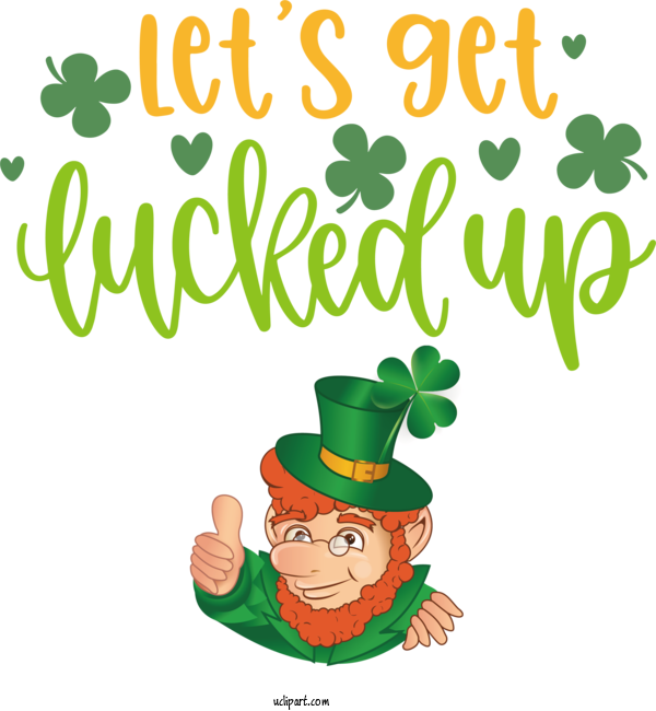 Free Holidays Cartoon Leaf Green For Saint Patricks Day Clipart Transparent Background