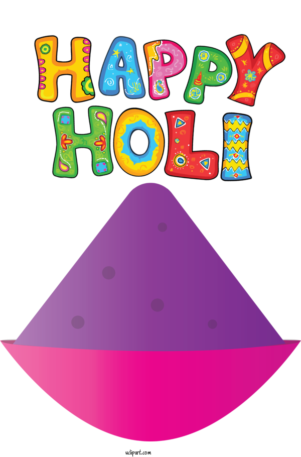 Free Holidays Party Hat Design Line For Holi Clipart Transparent Background