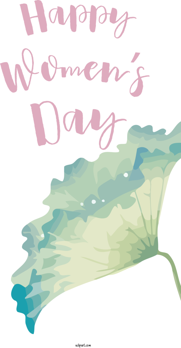 Free Holidays Leaf Poster Petal For International Women's Day Clipart Transparent Background