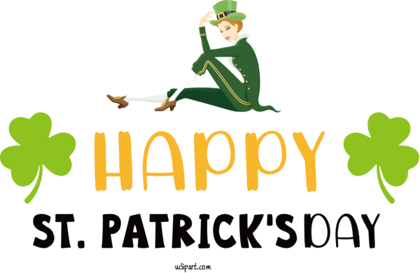 Free Holidays Frogs Amphibians Logo For Saint Patricks Day Clipart Transparent Background