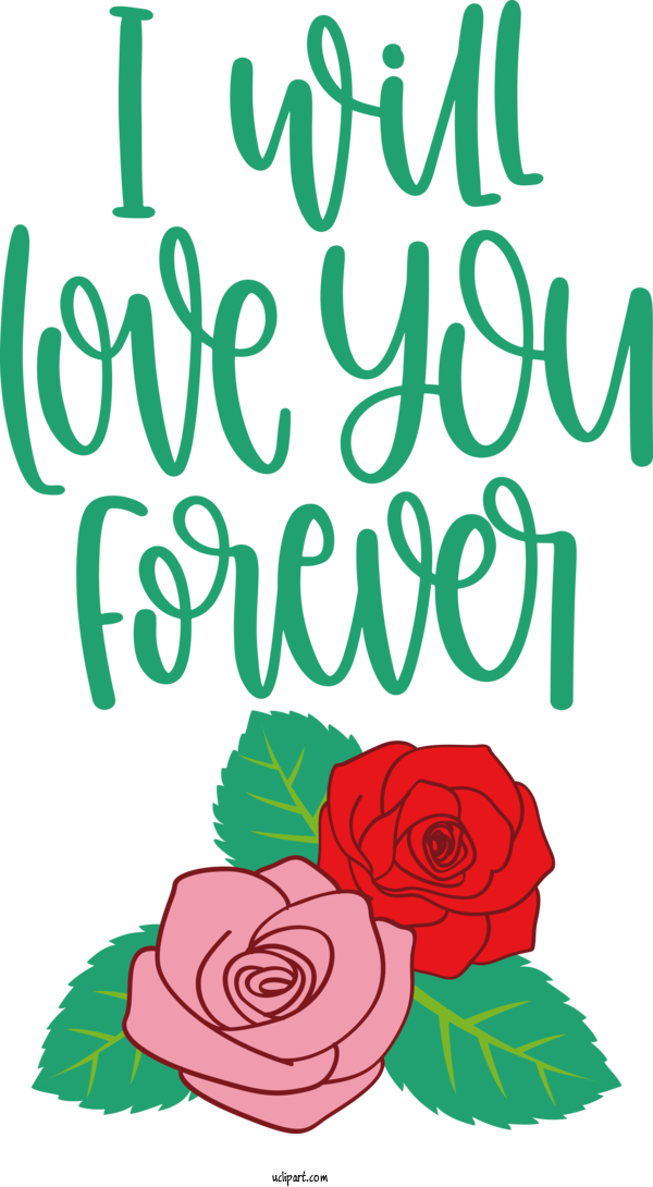 Free Holidays Floral Design Rose Plant Stem For Valentines Day Clipart Transparent Background
