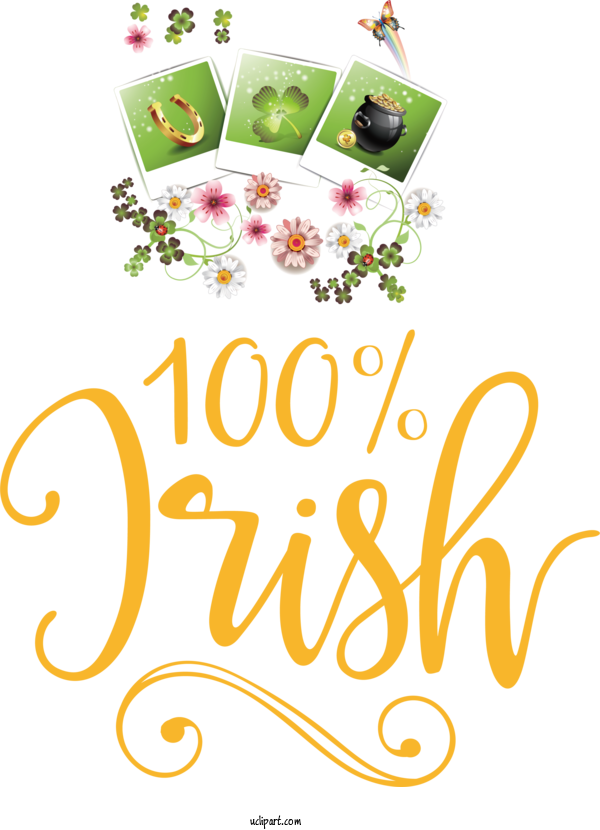 Free St. Patrick's Day Saint Patrick's Day Clover Luck For St Patricks Day Quotes Clipart Transparent Background