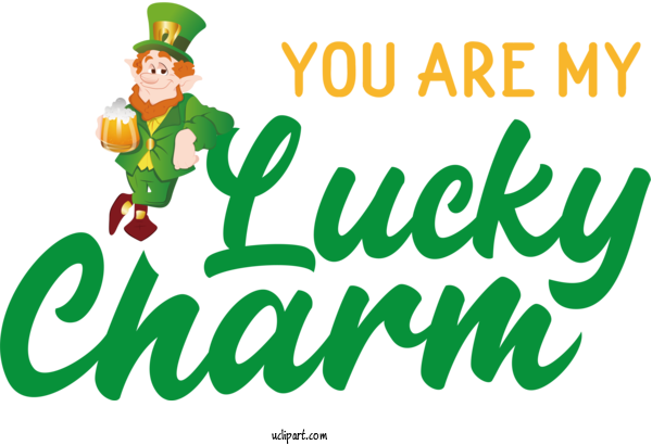 Free St. Patrick's Day Logo Cartoon Character For St Patricks Day Quotes Clipart Transparent Background