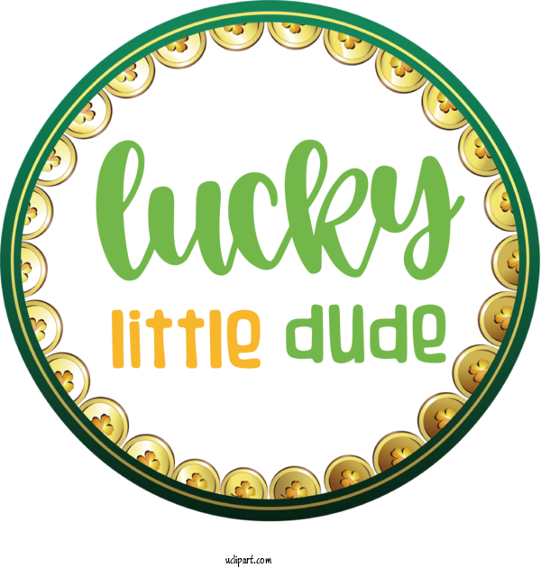 Free Holidays Logo Green Label.m For Saint Patricks Day Clipart Transparent Background