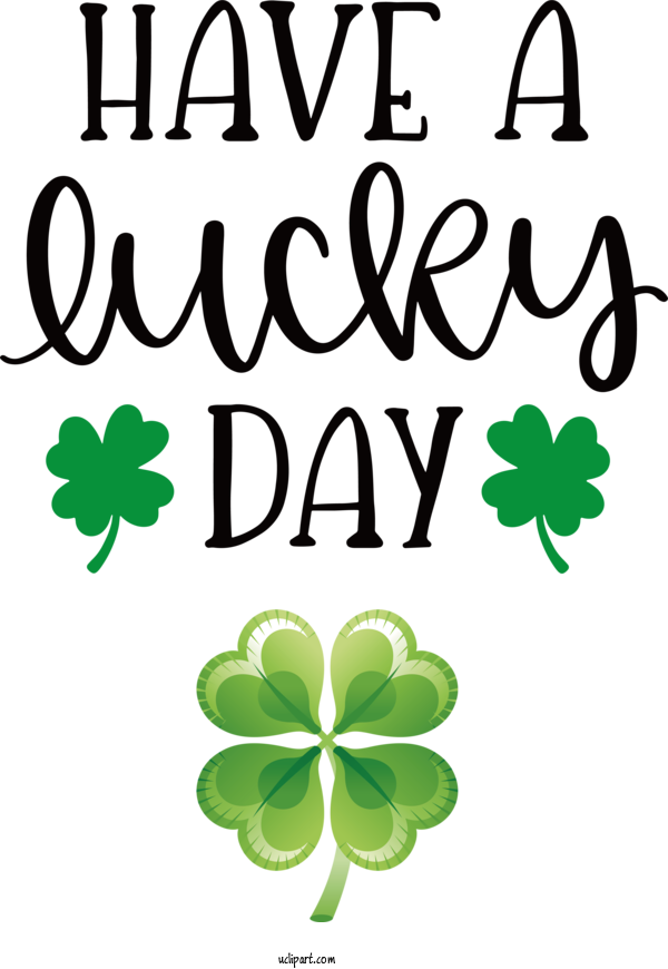 Free Holidays Shamrock Clover Leaf For Saint Patricks Day Clipart Transparent Background