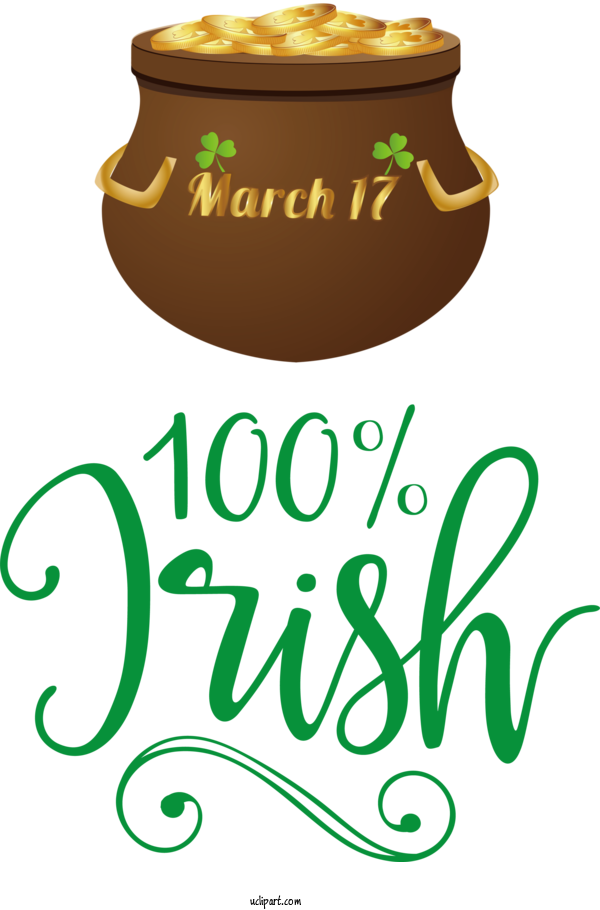 Free St. Patrick's Day Logo Line Meter For St Patricks Day Quotes Clipart Transparent Background