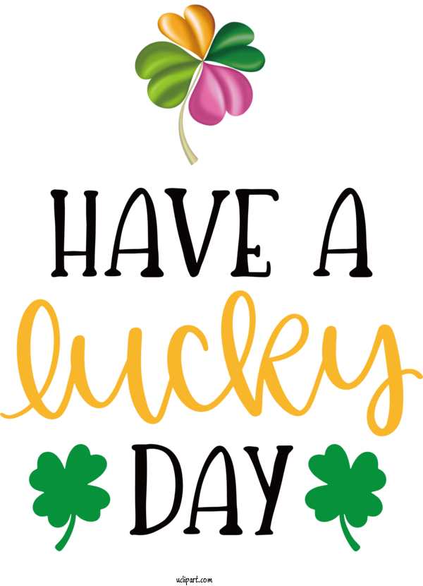 Free Holidays Logo Flower Leaf For Saint Patricks Day Clipart Transparent Background