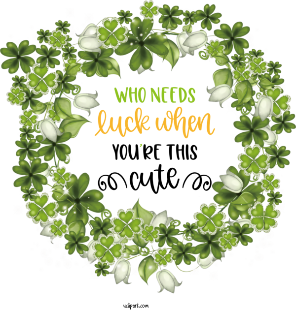 Free Holidays Leaf Plant Stem Leaf Vegetable For Saint Patricks Day Clipart Transparent Background