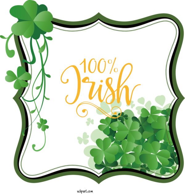 Free St. Patrick's Day Shamrock Four Leaf Clover Clover For St Patricks Day Quotes Clipart Transparent Background
