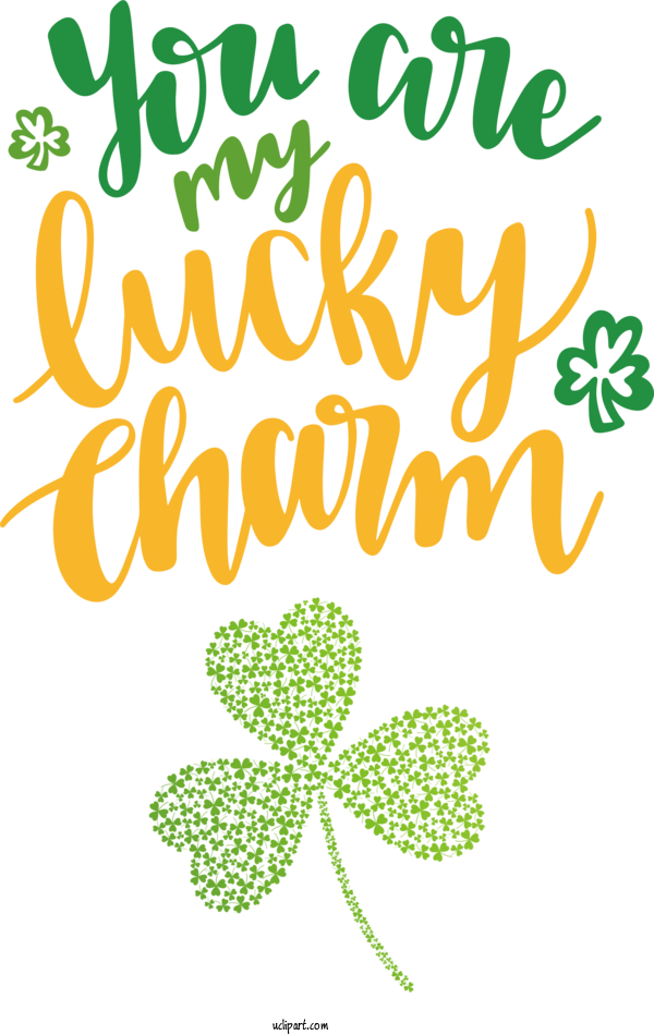Free St. Patrick's Day Leaf Floral Design Plant Stem For St Patricks Day Quotes Clipart Transparent Background