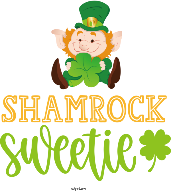 Free Holidays Logo Symbol Character For Saint Patricks Day Clipart Transparent Background