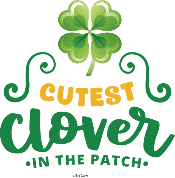 Free Holidays Logo Clover Leaf For Saint Patricks Day Clipart Transparent Background