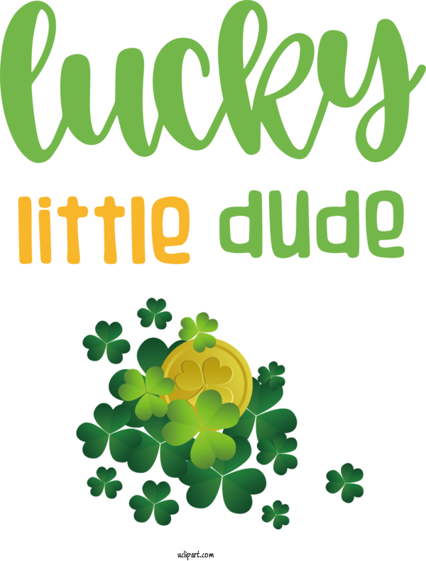 Free Holidays Saint Patrick's Day Logo Shamrock For Saint Patricks Day Clipart Transparent Background