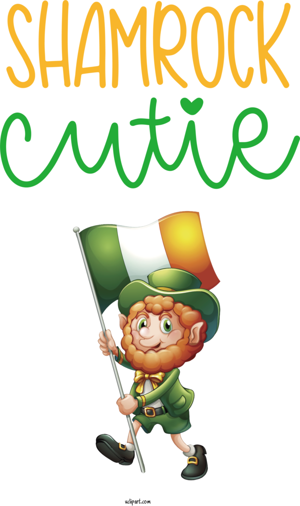 Free Holidays Leprechaun Cartoon Green For Saint Patricks Day Clipart Transparent Background