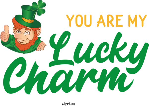 Free St. Patrick's Day Logo Cartoon Green For St Patricks Day Quotes Clipart Transparent Background
