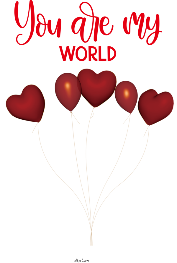 Free Holidays Heart Balloon Heart Balloons For Valentines Day Clipart Transparent Background
