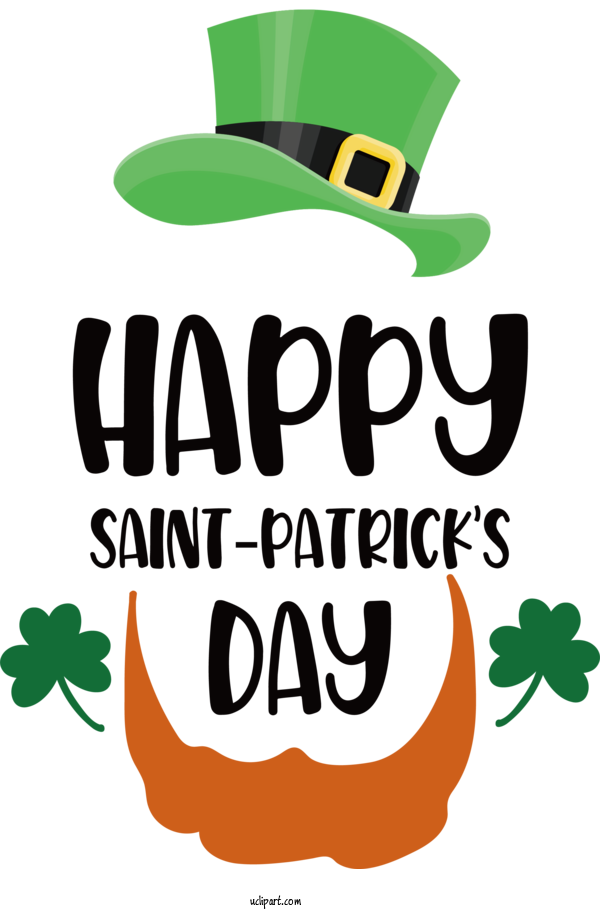 Free Holidays Logo Design Poster For Saint Patricks Day Clipart Transparent Background
