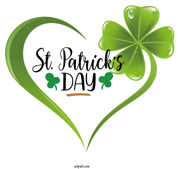 Free Holidays Leaf Logo Flower For Saint Patricks Day Clipart Transparent Background