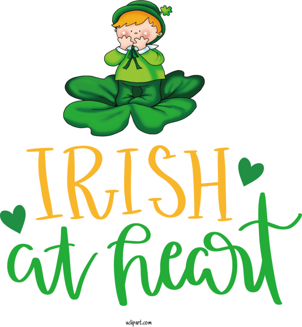 Free Holidays Logo M Text For Saint Patricks Day Clipart Transparent Background