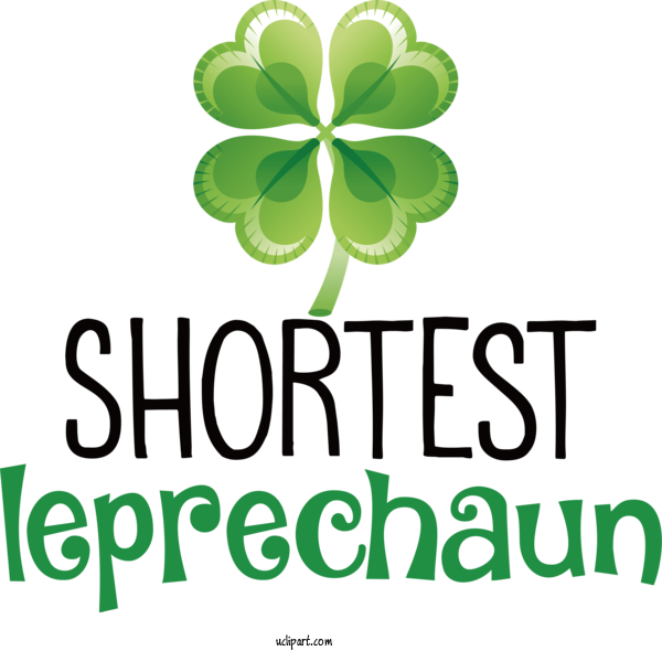 Free Holidays Shamrock Logo Clover For Saint Patricks Day Clipart Transparent Background