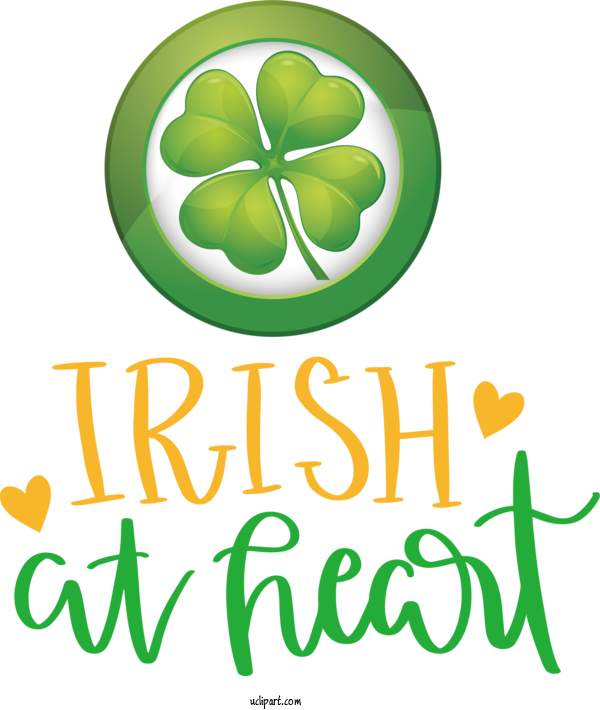 Free Holidays Leaf Logo Flower For Saint Patricks Day Clipart Transparent Background
