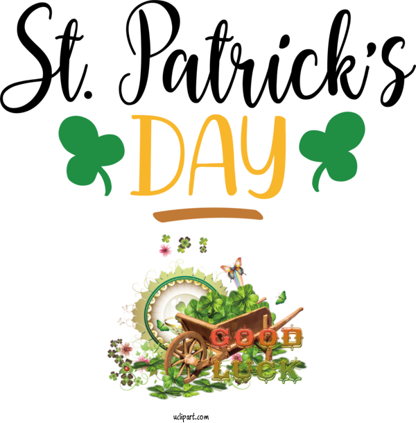 Free Holidays Leaf Cartoon Flower For Saint Patricks Day Clipart Transparent Background