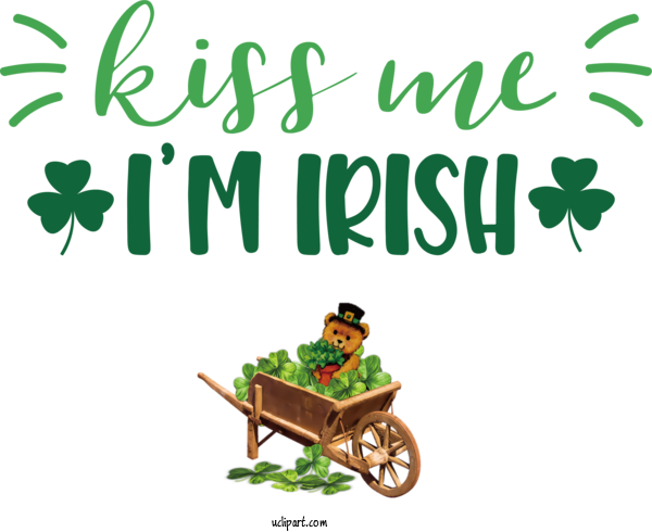 Free Holidays Leaf Flower Cartoon For Saint Patricks Day Clipart Transparent Background