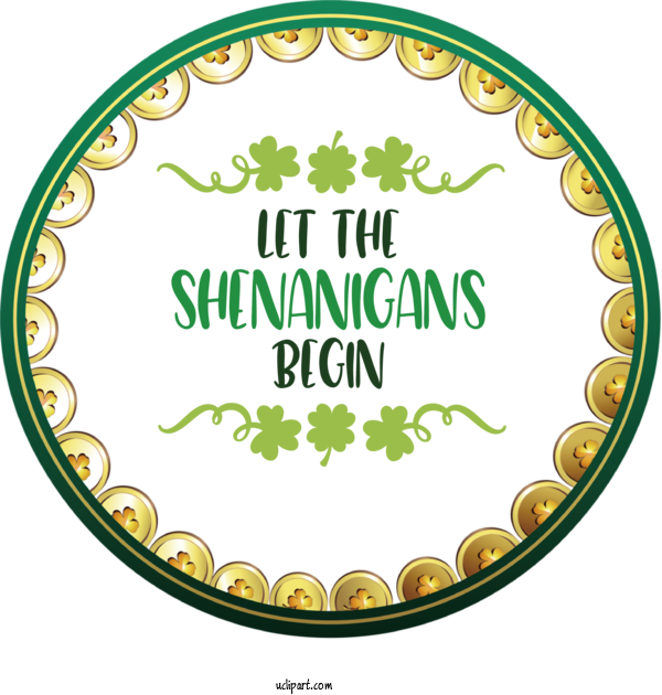 Free Holidays Design Saint Patrick's Day Logo For Saint Patricks Day Clipart Transparent Background