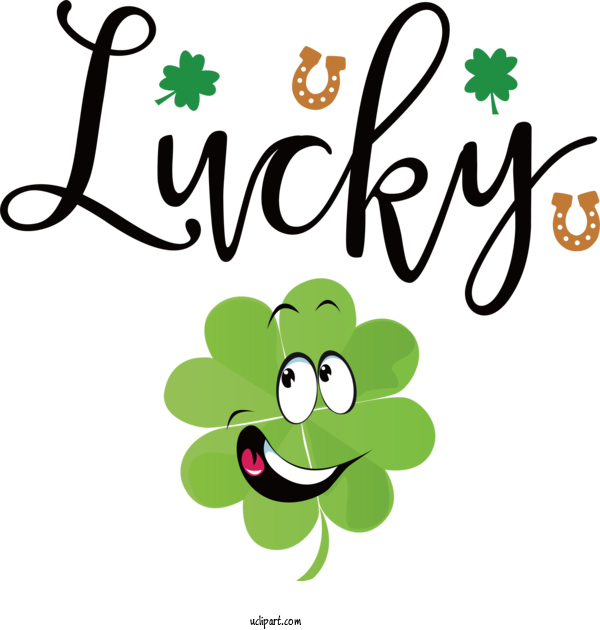 Free Holidays Saint Patrick's Day  Four Leaf Clover For Saint Patricks Day Clipart Transparent Background