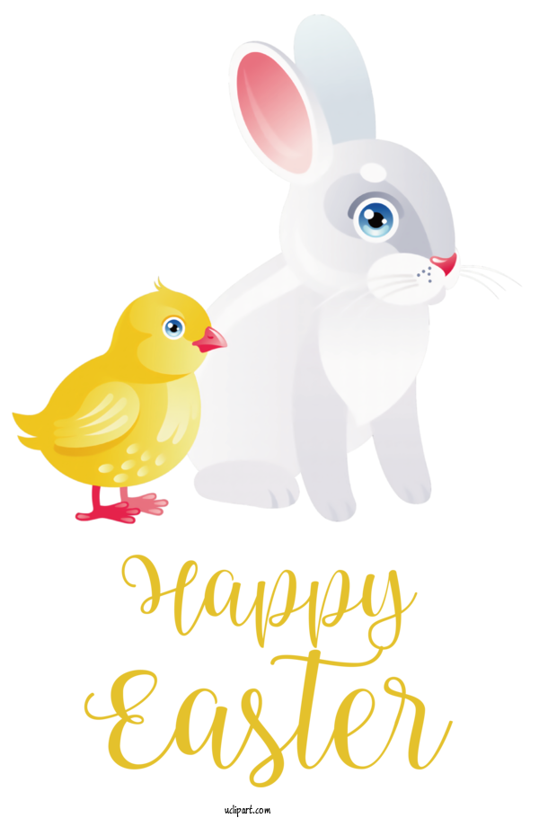 Free Holidays Birds Hare Ducks For Easter Clipart Transparent Background