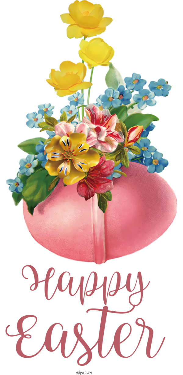 Free Holidays Watercolor Painting Flower Painting For Easter Clipart Transparent Background