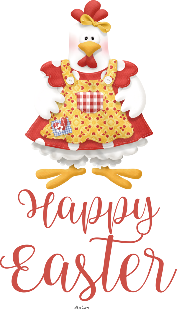 Free Holidays Chicken Cartoon Drawing For Easter Clipart Transparent Background