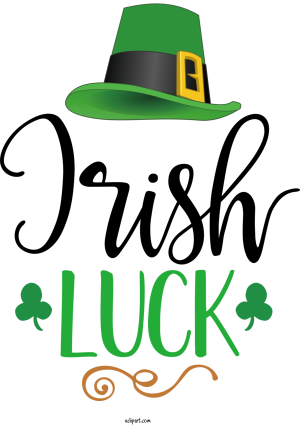 Free Holidays Hat Logo Green For Saint Patricks Day Clipart Transparent Background