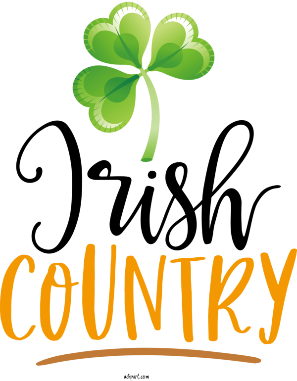 Free Holidays Flower Logo Symbol For Saint Patricks Day Clipart Transparent Background