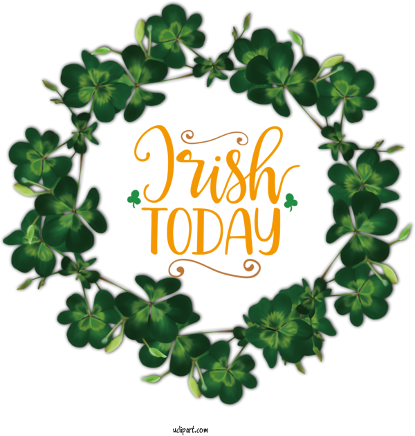 Free Holidays Saint Patrick's Day Shamrock Ireland For Saint Patricks Day Clipart Transparent Background