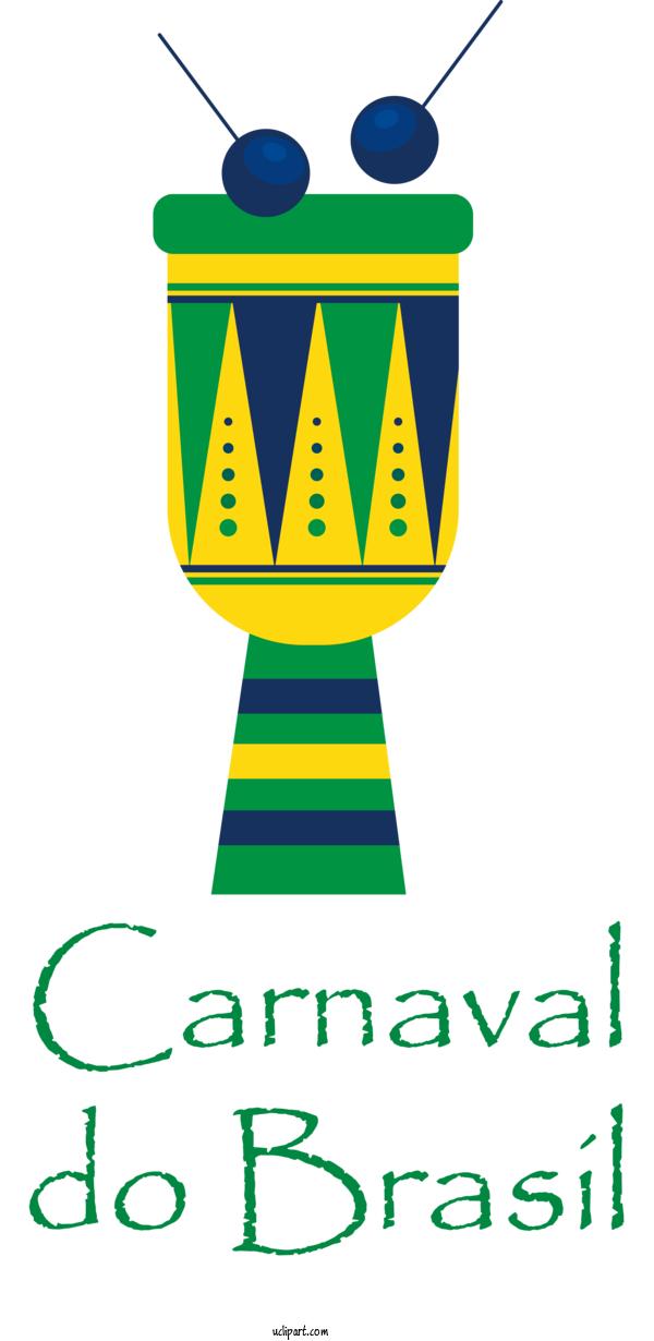 Free Holidays Western Wall Logo Green For Brazilian Carnival Clipart Transparent Background