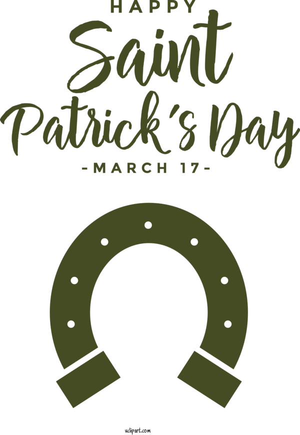 Free Holidays Logo Font Number For Saint Patricks Day Clipart Transparent Background