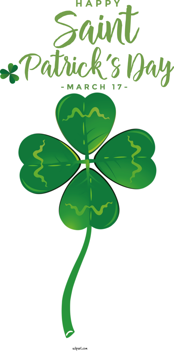 Free Holidays Plant Stem Leaf Flower For Saint Patricks Day Clipart Transparent Background